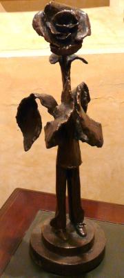 "Angelo" - scultura in bronzo a cera persa